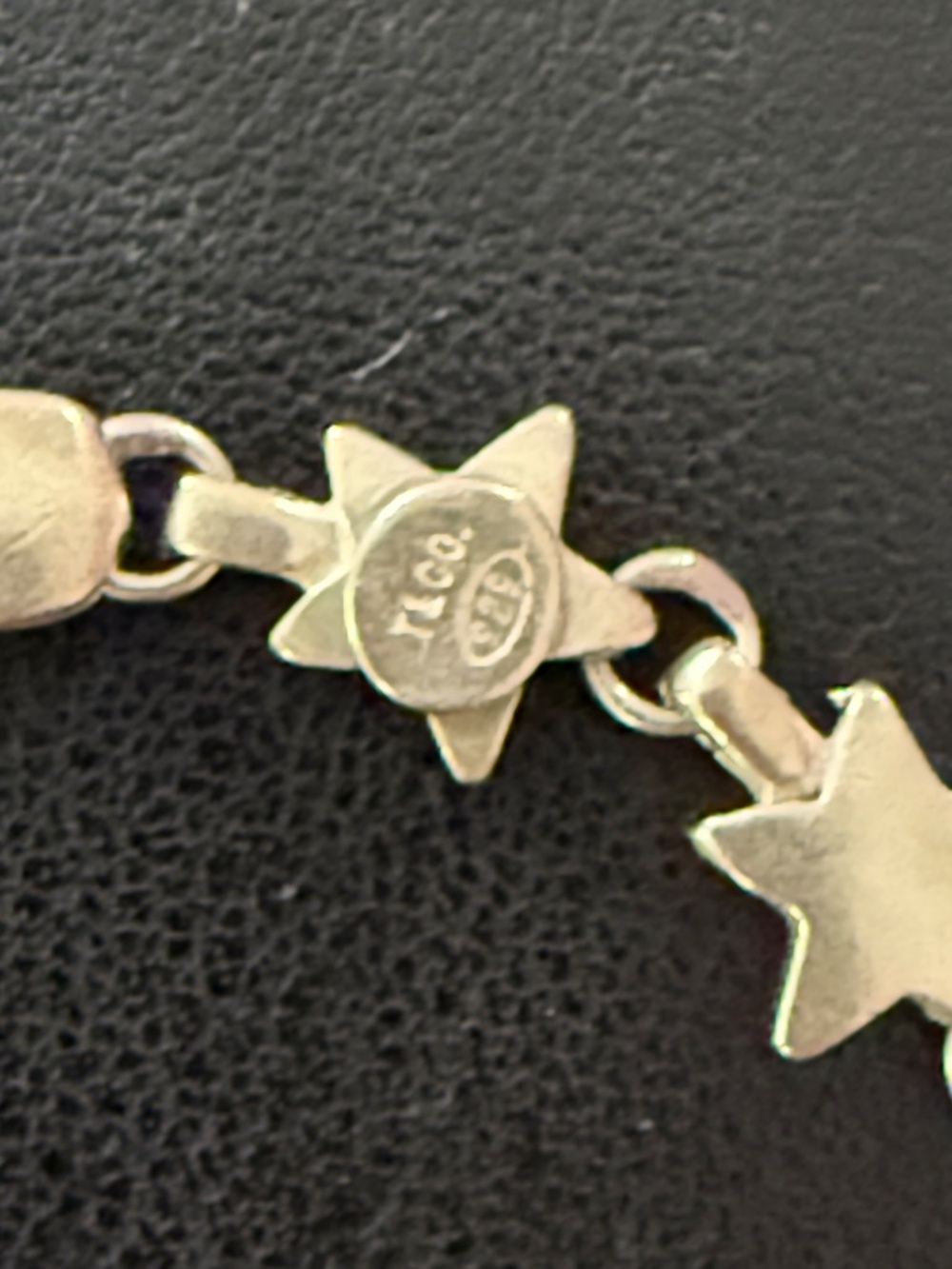 Vintage 90s Tiffany & Co Bracelet Puff Star Sterling Silver - Picture 8 of 10